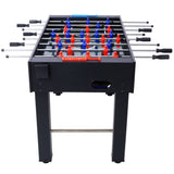 ZNTS 54-Inch Hurricane Foosball Table for Family Game Rooms with Light Cherry Finish, Analog Scoring and W465P164160