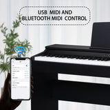 ZNTS GDP-105 88 Keys Standard Full Weighted Keyboards Digital Piano with 58335127