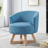 Swivel with cross-shaped wooden base,Lounge with solid wood legs, 360&degfreely Swivel W2186P166255