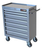7 DRAWERS MULTIFUNCTIONAL TOOL CART WITH WHEELS-SILVER W1102P160640