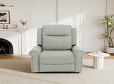 Manual Recliner 270&degSwivel Rocker Recliner Chair PU Leather Recliner with Massage and Heating, N763P363558E