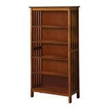Gorgeous Styling Antique Oak Finish 1pc Media Solid wood Storage Books 5-Shelves Open Cabinet B011P191545
