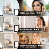 Lighted Makeup Mirror, 15.74X11.81 Hollywood Vanity Mirror with Led Lights, Three Color Lighting 78293158