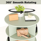 Green 360 Rotating shoe cabinet 7 layers W1320P191819