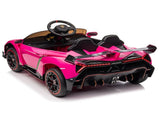 Lamborghini Poison Small Dual Drive 12V 4.5AH with 2.4G Remote Control Sports Car Pink 61417908
