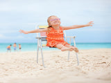 2PCS Folding Beach Chair, Lightweight Beach Chair with High Back, Portable Foldable Camping Chair 52331487