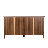 Cabinet with 4 Doors and 4 open shelgves,Freestanding Sideboard Storage Entryway Floor W331P266133