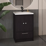 Bathroom Vanity with Two Doors, Two Drawers Madison, Black B200P313689