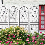 4 Pack Metal Garden Trellis 71" x 19.7" Rustproof Trellis for Climbing Plants Outdoor Flower Support W1586P266865