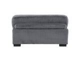 1pc Modern Living Room Furniture Modular Armless Chair Plush Gray Corduroy Fabric Upholstery Plywood B011P220981