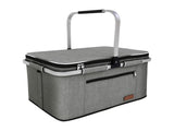 35L Large 2 Layers Picnic Basket Waterproof Thermal Insulation Foldable Aluminum Alloy Frame with 22963340