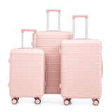 3 in 1 ABS&PC Trolley Box 20in 24in 28in Trolley Box Iron Tie Rod ABSPC Alloy Pink 16755414