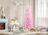 6 foot pink Christmas tree with bracket 49557255