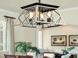 4-Light Farmhouse Chandeliers For Dining Room Oak NEW SKU W1340P206639 W134070875