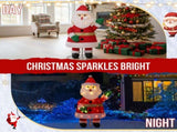 3.3FT Lighted Santa Claus Waving Hand Christmas Yard Decorations, Pre-lit Pull Up Santa with 100 15985310