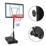 ZNTS HY-B064S Portable Movable Swimming Pool PVC Transparent Backboard Basketball Stand 91694053