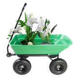Folding car Poly Garden dump truck with steel frame, 10 inches. Pneumatic tire, 300 lb capacity body W22721201