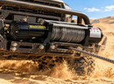 12,000 lb Electric Winch Dual Wired/Wireless Operation with Synthetic Rope & Towing Chain 90330008