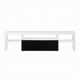 White and Black High Gloss 3-Shelf TV Stand B062P209171