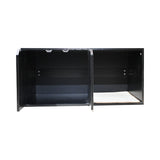 35.83" Cat Litter Box Enclosure Hidden Furniture , Modern Black Cat House with W1412P271585