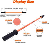 Barbell Bar Plates 4Ft Solid Iron Fitness Weightlifting 77029073