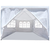 3 * 3m 4 sided , spiral tube pergola made of white PE fabric, 10'x10 'party tent with 4 89245309