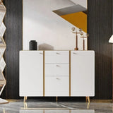 Sideboard Buffet Cabinet with 3 Drawers & 2 Doors,47.24"Buffet Cabinet with Adjustable Shelves W2282P220585