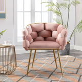 Luxury modern simple leisure velvet single sofa chair bedroom lazy person household dresser stool W117067860
