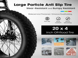 S20109 Kids' Bike 20 Inch Wheels Fat Tire Bike, 4" Wide Fat Tire Snow Mountain Bike Ages 8-12 Year W2563P156283