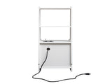Nightstands Set of 2, Charging Station, Smart Nightstand Night Light, Modern Night Stand W1321P311160