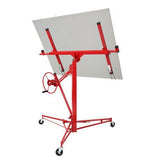 11FT Drywall Lifter Panel Hoist Jack Rolling Caster Construction Lockable 150lbs 15715007
