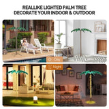 5ft 207 Lights 31V 6W Coconut Tree Lights Garden Tree Lights Decoration 62572914