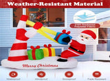 7ft Inflatable Santa Claus Decoration - 5 Built-in LED Lights 210T Polyester Quick Inflation Outdoor 25535270