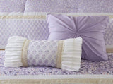 5 PCS Full/Queen Seersucker Comforter Set with Throw Pillows B035P366534