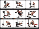 Multi-Functional Weight Bench with Pulley System and Adjustable Backrest 18864909
