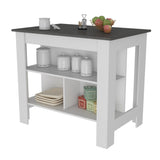 Brooklyn Kitchen Island, Three Concealed Shelves B128P148878