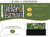 Metal Bed with Trellis, 70 Inch Height Metal Planter Box with Trellis, 09609773