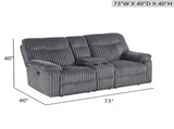 Comfy G00880A-RL Loveseat , Gray B078P473037