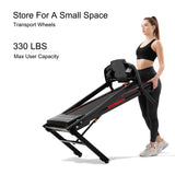 ZNTS Folding Treadmills for Home - 3.5HP Portable Foldable with Incline, Electric Treadmill for Running 49905196