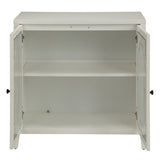 White Console Table with 2 Doors B062P185652