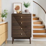 4 drawer dresser, modern wardrobe dresser chest of drawers, wooden cabinet, dresser W1706P318063