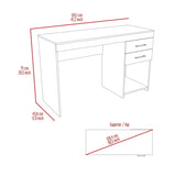 Austin Writing Computer Desk, Two Drawers, One Cabinet B128P148865