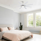 66 Inch Modern Ceiling Fan With Dimmable Led Light 8 ABS Blades Remote Control Reversible DC Motor W882P147277