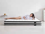 12 Inch Queen Size Breathalle Cool Cover Oekotex-100 Memory Foam Individual Pocket Spring Hybrid W3017P301129
