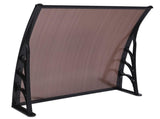 100 x 100 Household Application Door & Window Rain Cover Eaves Canopy Brown & 33684066