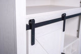 Farmhouse Storage Cabinet with Sliding Barn Door & Wine Shelf, Small Storage Cabinet for, Kitchen, W3151P264504