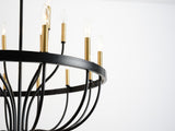 15-Light Chandelier Industrial Iron Candle Chandelier Modern Suspended Farmhouse Pendant Light W5008P479818