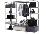69" Portable Clothes Closet Wardrobe Storage Organizer with Non-Woven Fabric Quick and Easy to 65486617