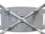 Gray Shower Chair with Square PE Blow-molded Seat and Aluminum Tube Frame 04671840