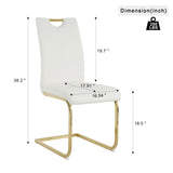 Modern dining table with PU cushion seat dining chair Living Room Chair Upholstered chair with W210P143670